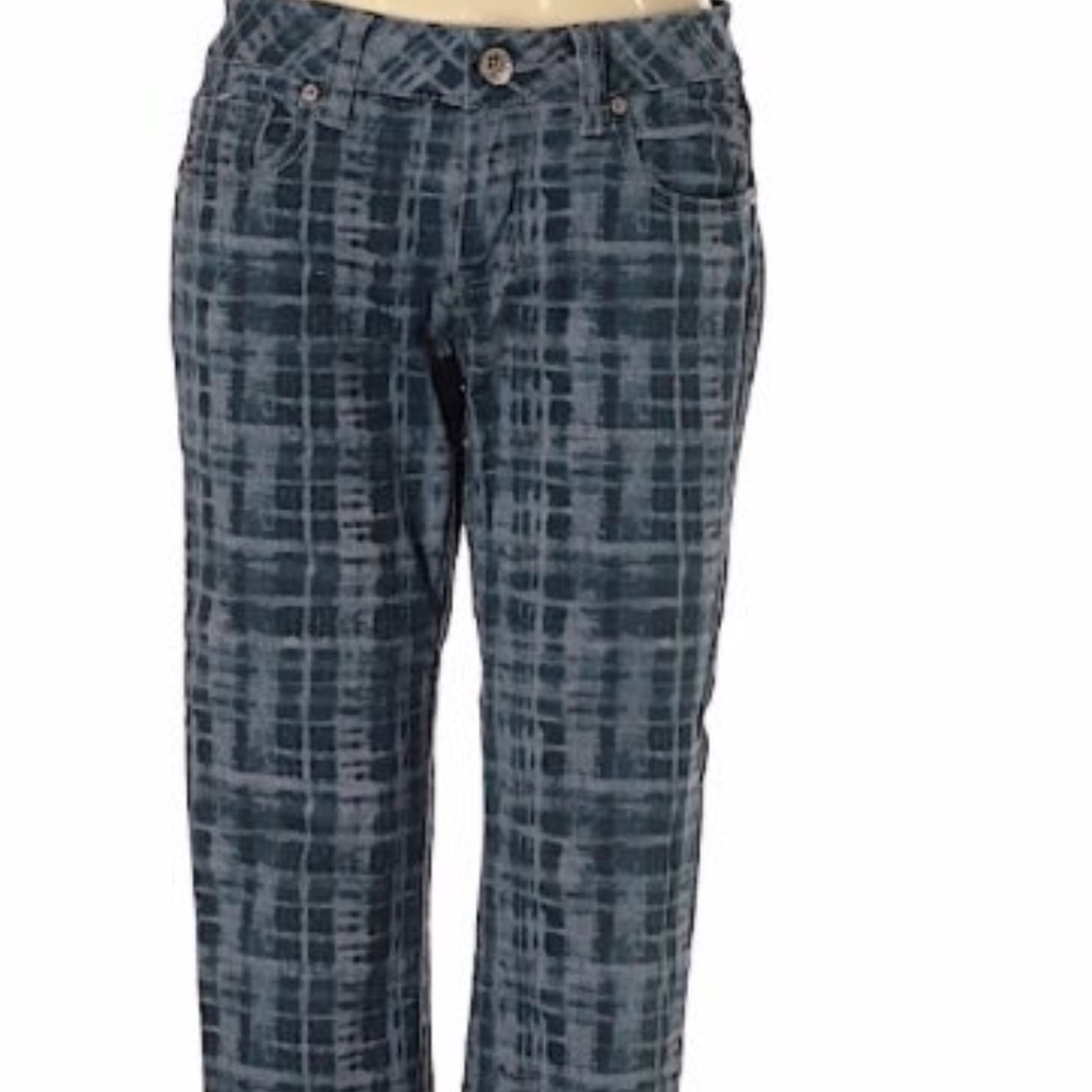 cAb printed jeans size 0